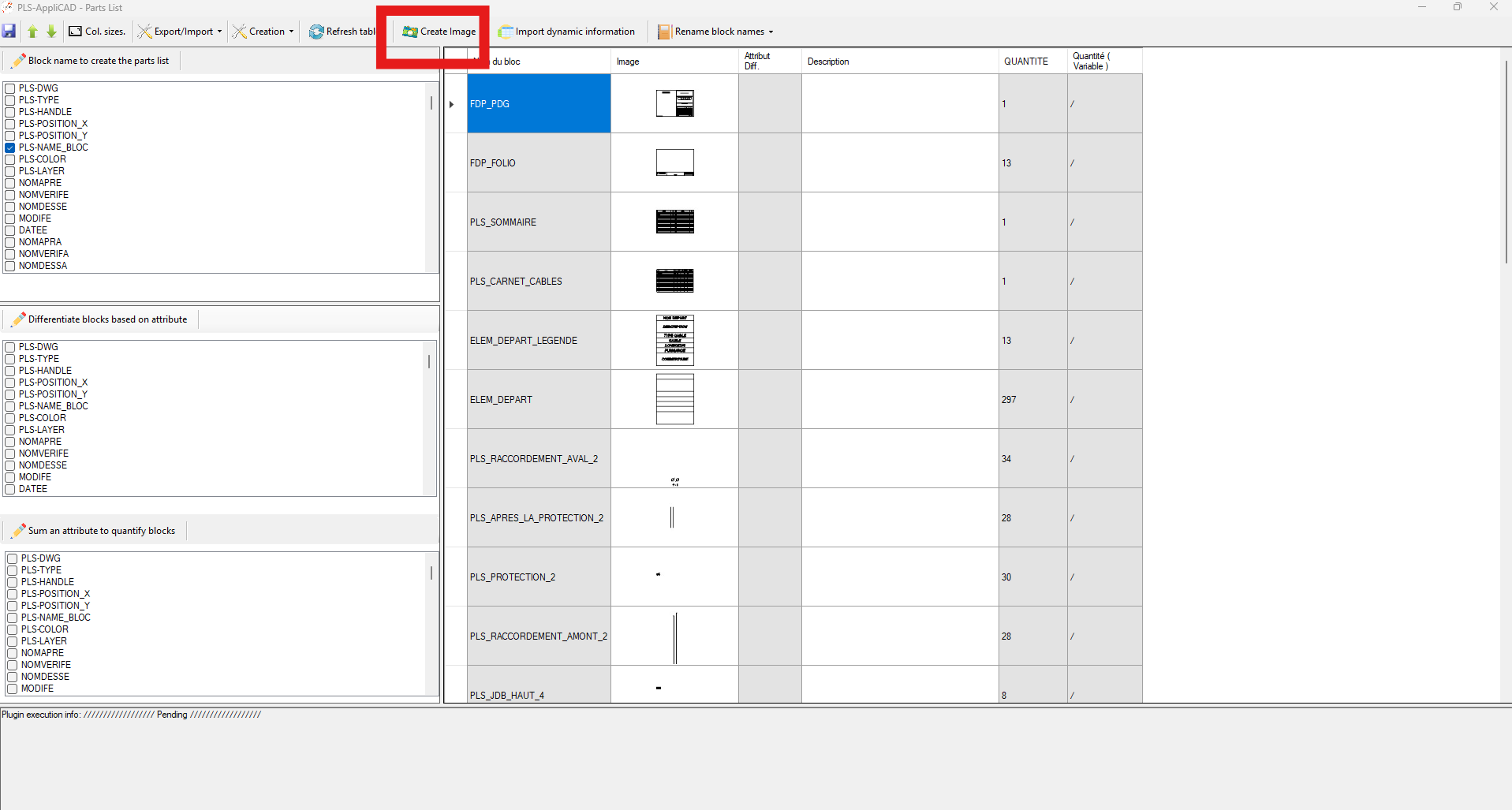 Génération automatique d'une vignette image pour chaque bloc